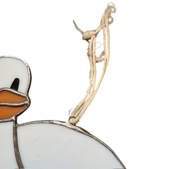 Stained Glass Duck Ornament With Hanging String Decoration - Picture 4 of 7